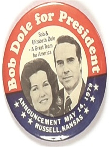 Bob, Elizabeth Dole Announcement Day