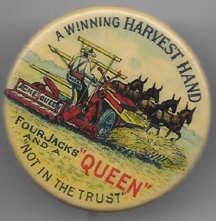 Harvest Hand Harvester Anti Trust Pin