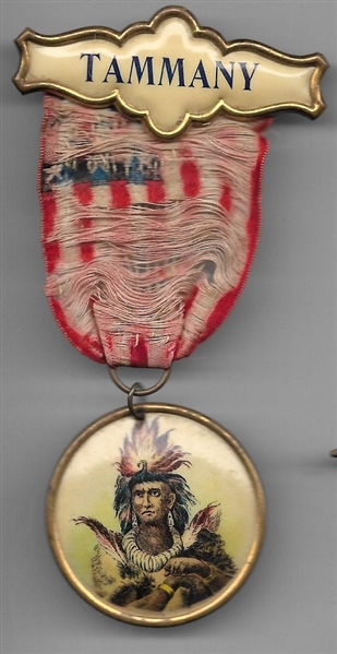 Tammany Hall 1896 Democratic Convention Badge