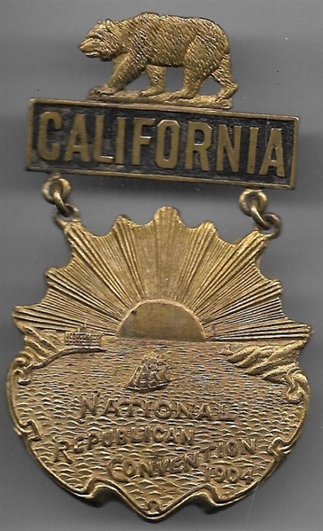 TR 1904 Convention California Badge