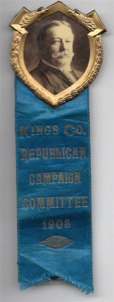Taft Kings County Pin, Ribbon