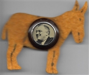 FDR Pin with Felt Donkey