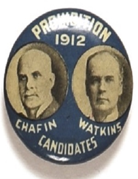 Chafin, Watkins 1912 Prohibition Jugate