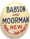 Babson and Moorman New Prohibition Party