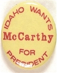 Idaho Wants McCarthy