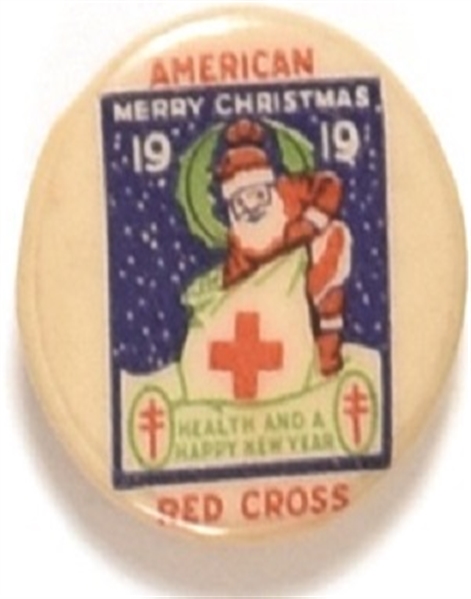 Red Cross 1919 Santa Claus Pin