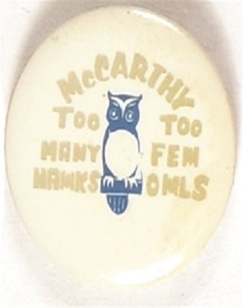 McCarthy Too Few Owls