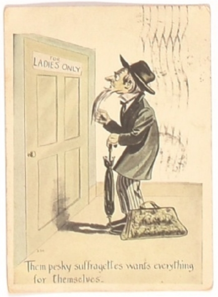 Anti Suffrage Ladies Only Postcard