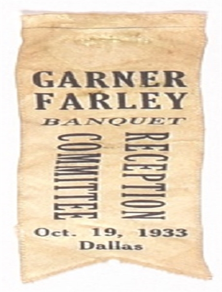 Garner, Farley Texas Banquet Ribbon