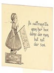 Votes for Women Soap Box Postcard