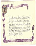 Suffrage Framers of the Constitution Postcard