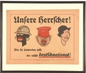 Germany 1933 Racist Poster