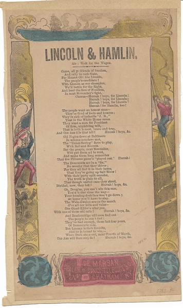 Lincoln and Hamlin Sheet Music