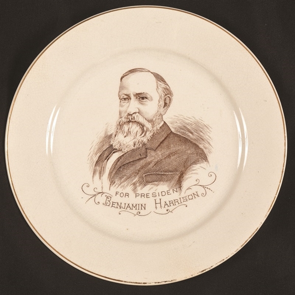 Benjamin Harrison China Plate