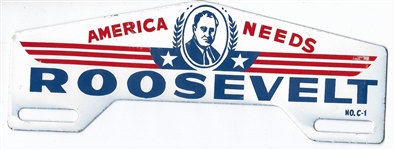 America Needs Roosevelt License