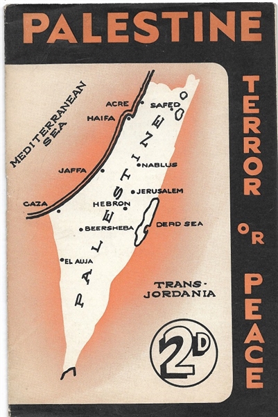 Palestine Terror or Peace Communist Booklet
