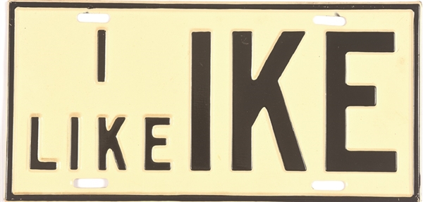 I Like Ike Black and White License