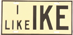 I Like Ike Black and White License