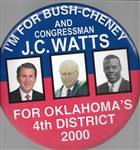 GW Bush, JC Watts Oklahoma 9-Inch Coattail