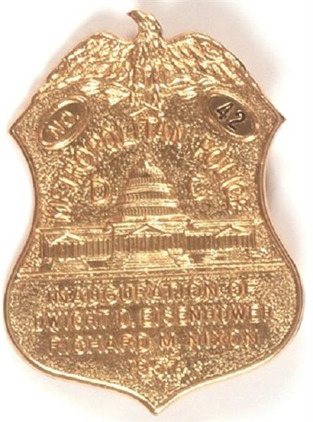 Eisenhower 1957 Inaugural Police Badge