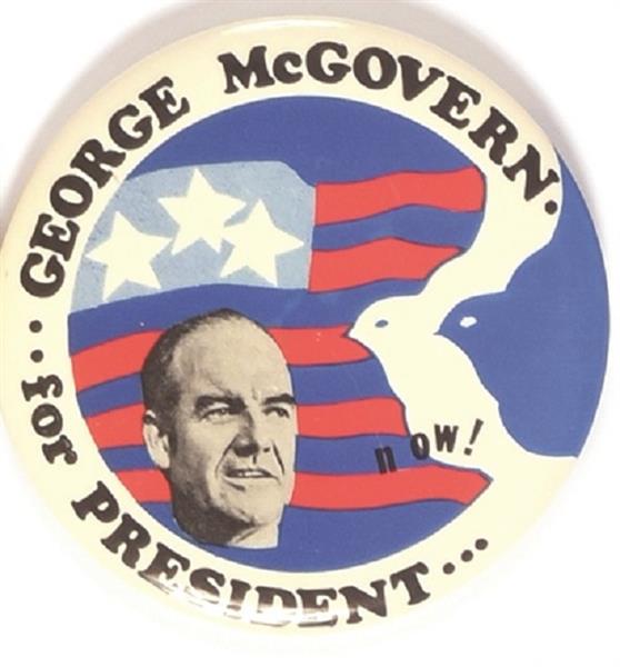 McGovern for President Peace Now Doves Pin
