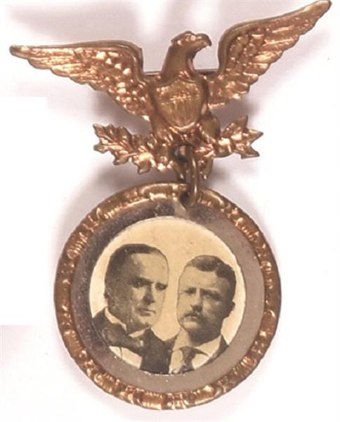 McKinley, Roosevelt Brass Eagle Jugate