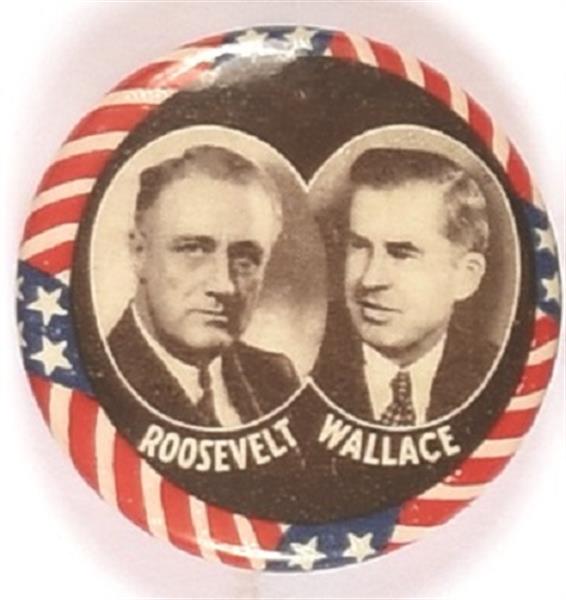 Roosevelt. Wallace Celluloid Jugate