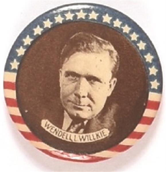 Willkie Stars and Stripes, Brown Background