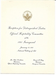 JFK Distinguished Ladies Inaugural Invitation 