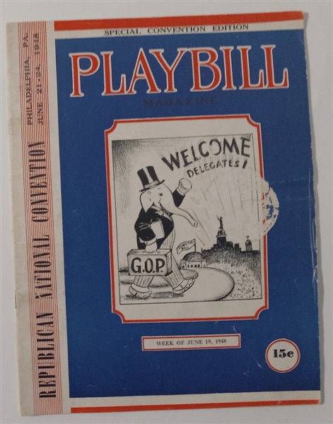 Dewey 1948 Convention Playbill 
