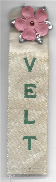 FDR Rose-Velt Pin and Ribbon