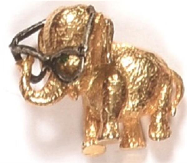 Goldwater Elephant With Glasses
