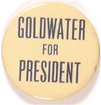 Goldwater for President Blue, White Celluloid