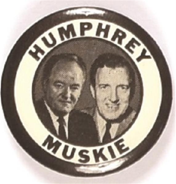 Humphrey, Muskie Black and White Jugate