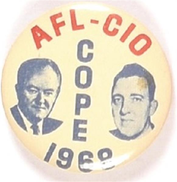 AFL-CIO COPE Humphrey, Muskie