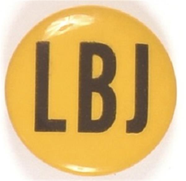 LBJ Black and Yellow Celluloid