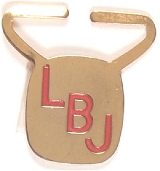 LBJ Metal Tie Clasp