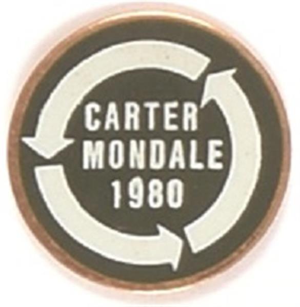 Carter, Mondale Enamel Clutchback