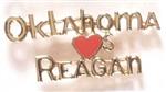 Oklahoma Loves Reagan Jewelry Pin