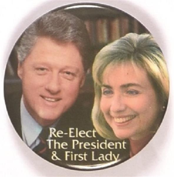 Bill, Hillary Clinton Colorful Jugate