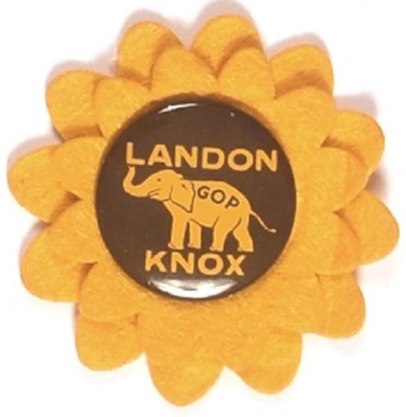 Landon, Knox Elephant Pin and Sunflower