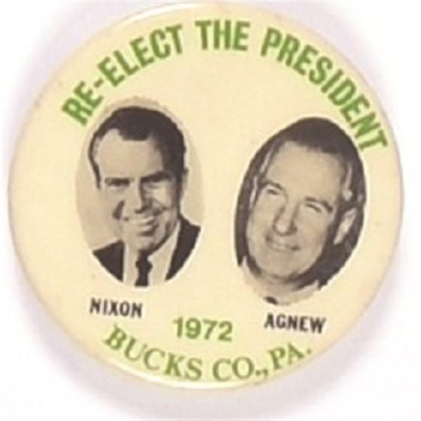 Nixon, Agnew Bucks Co. Pennsylvania Jugate