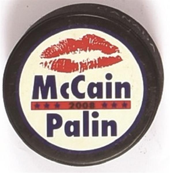 McCain, Palin Hockey Puck