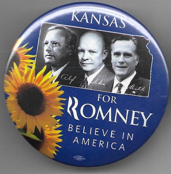 Romney, Landon, Ike Kansas Pin