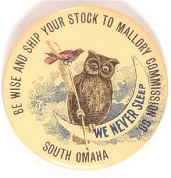Mallory Commission Co. We Never Sleep Wise Old Owl