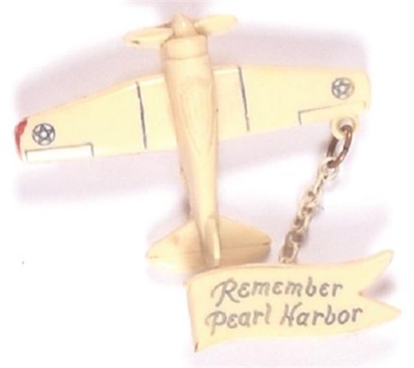 Remember Pearl Harbor Plane Pinback