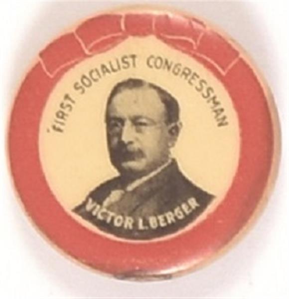 Socialist Berger for Congress Larger Size Pin
