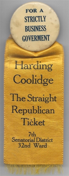 Harding Strictly Business Pin, Ribbon
