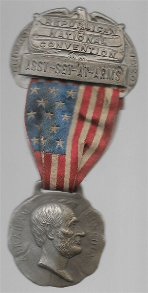 Harding 1920 Convention Badge