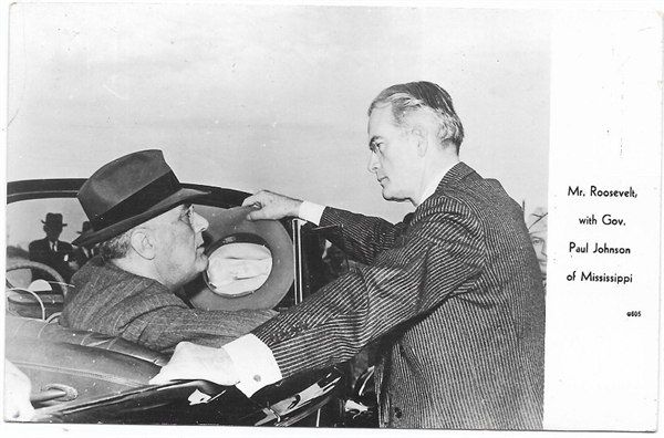 FDR, Johnson Mississippi Postcard